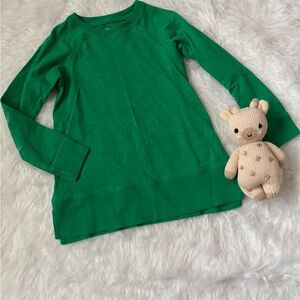 Primary Green Kids Long Sleeve Tee